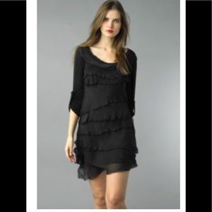 Tempo Paris silk tiered dress